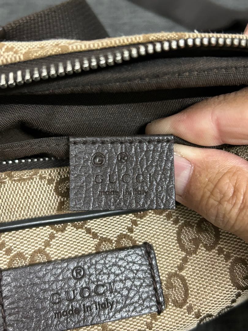 GUCCI グッチ GG柄 キャンバス ベルトバッグ