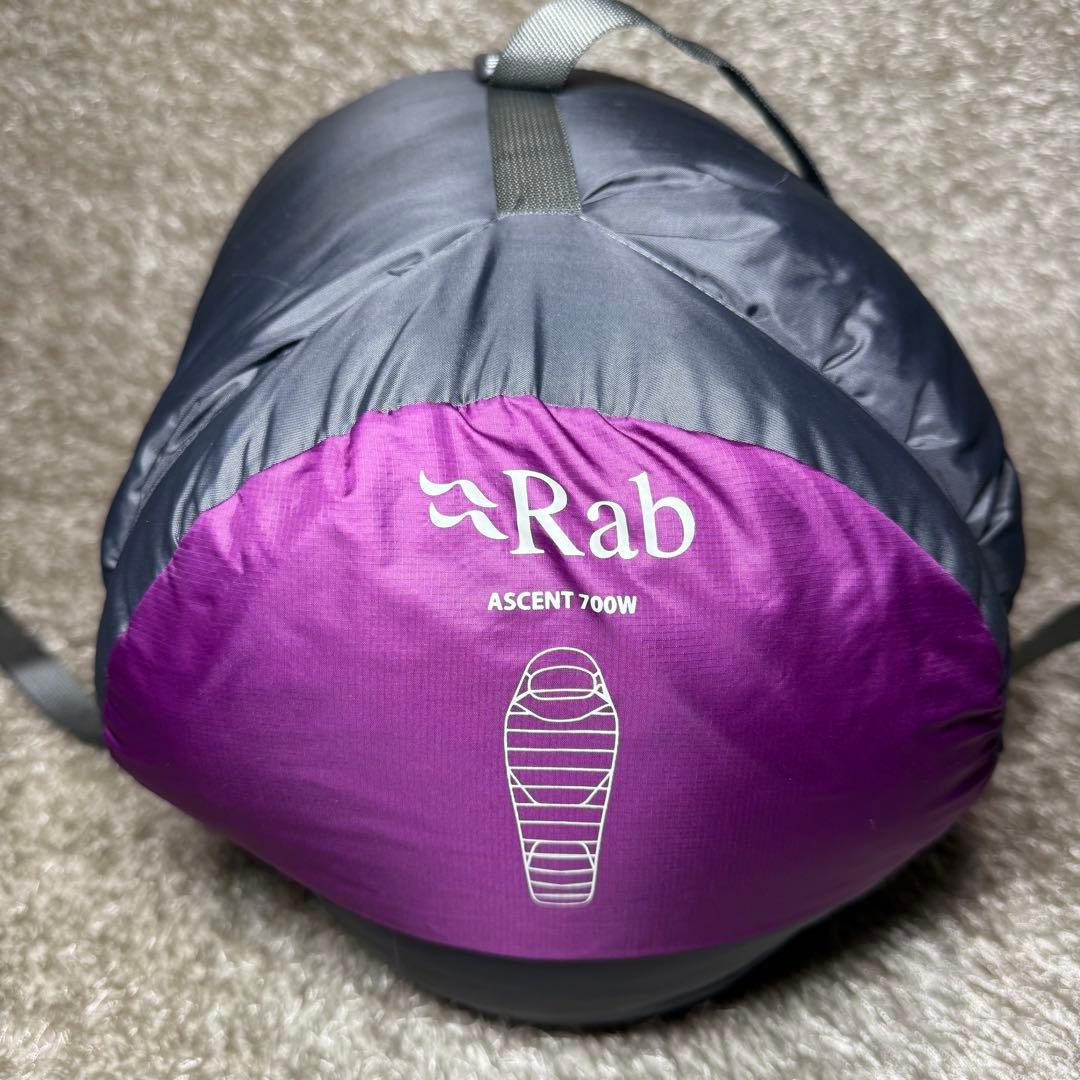 Rab ダウンシュラフ　ASCENT 700w ピロー付き