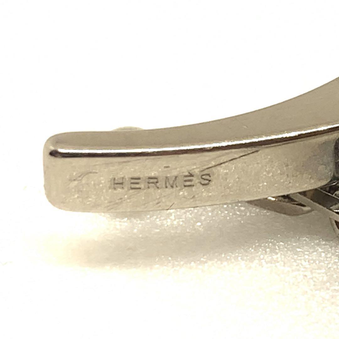 HERMES フィルー 手袋 グローブホルダー シルバー 025661