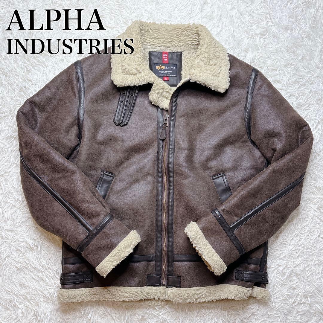 ALPHA INDUSTRIES B-3 フェイクムートン ジャケット XL
