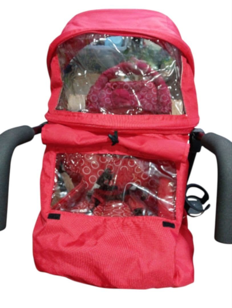 日本育児　キンダーワゴン　二人乗りベビーカー　DUOシティHOPレッド 2017