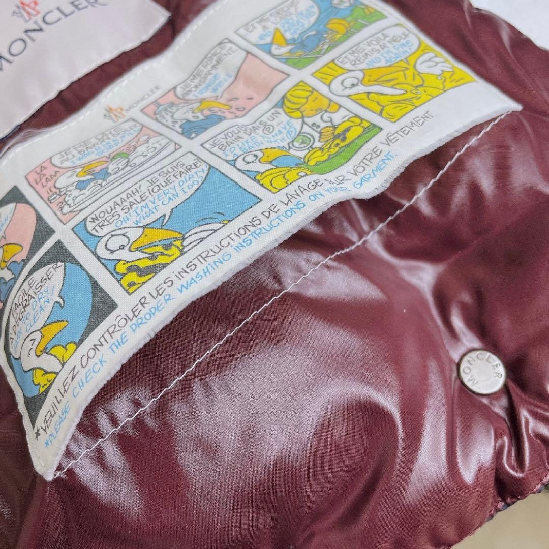 美品 モンクレール ダウンベスト GALENE ロゴワッペン フーディ ネイビー