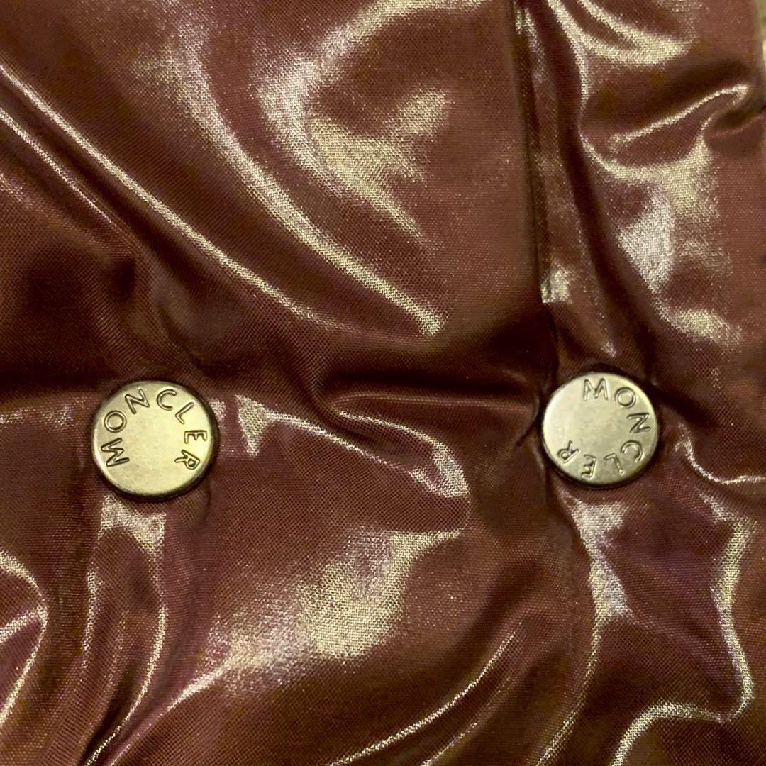 美品 モンクレール ダウンベスト GALENE ロゴワッペン フーディ ネイビー