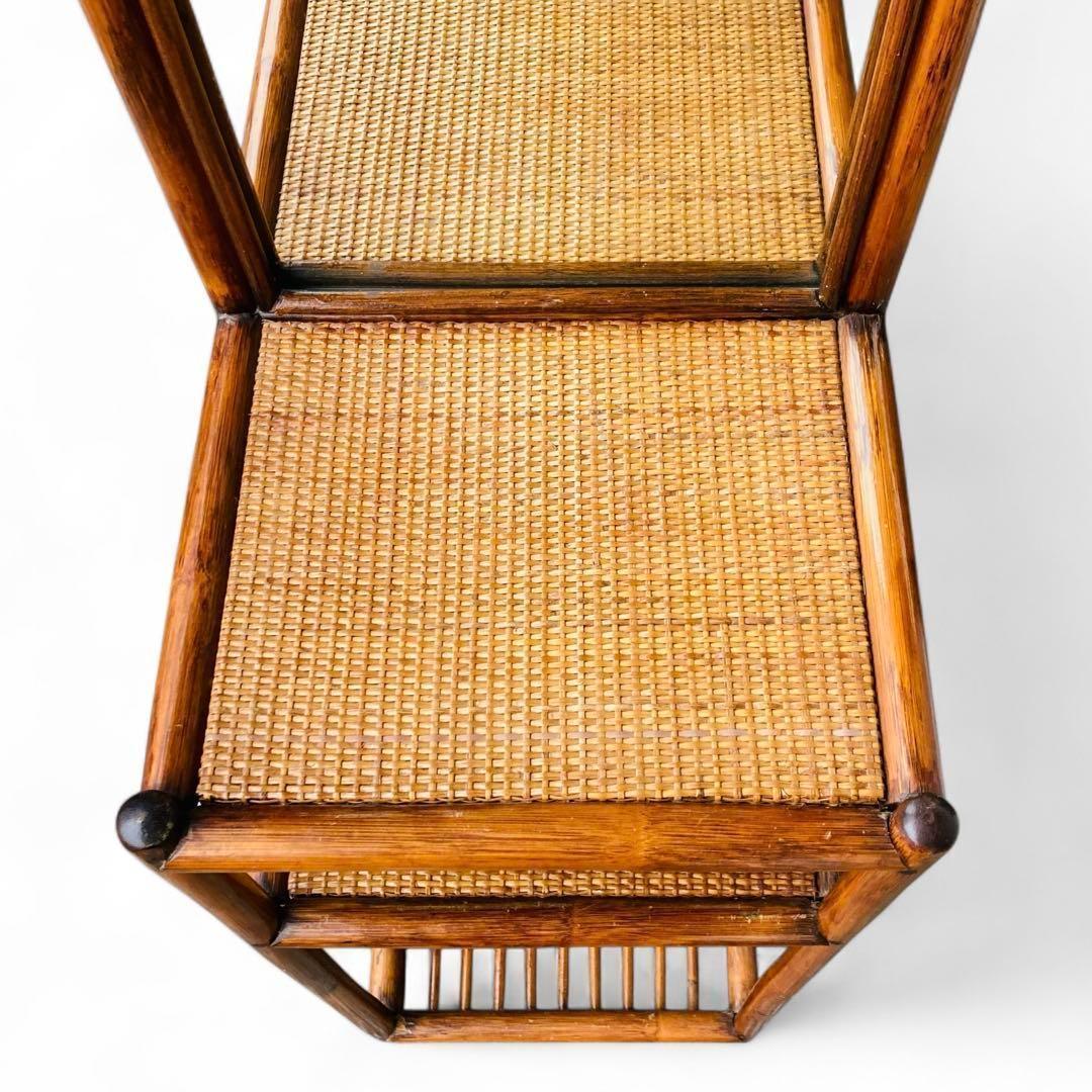 藤家具 ラタン ドレッサー 鏡台 ラック ヴィンテージ 昭和レトロ 古民家