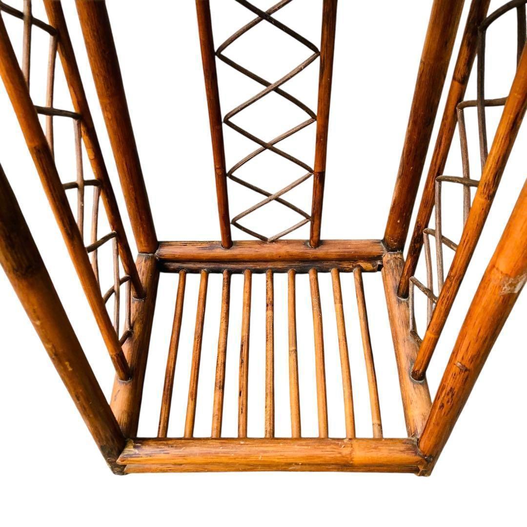 藤家具 ラタン ドレッサー 鏡台 ラック ヴィンテージ 昭和レトロ 古民家