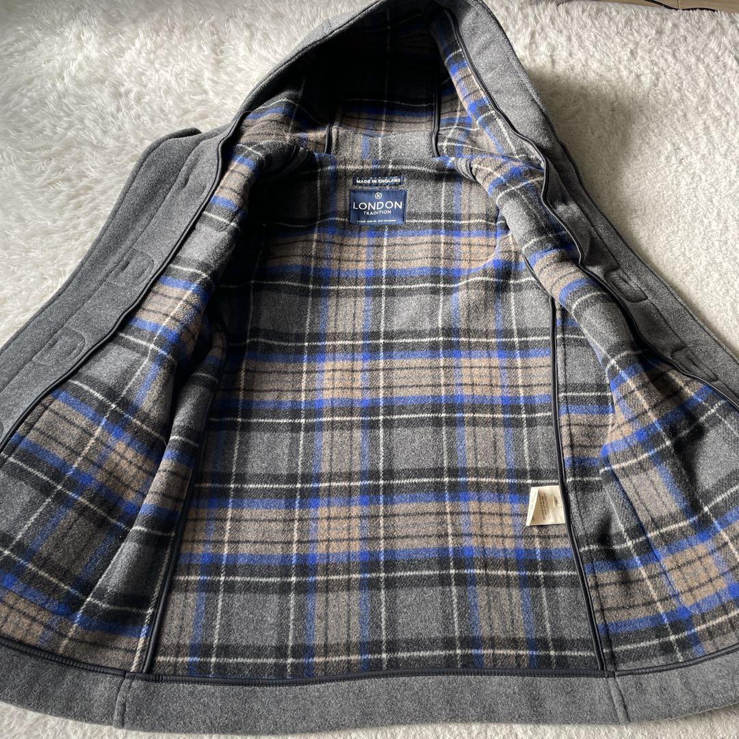 美品　現行　ロンドントラディション　ダッフルコート　グレー　40