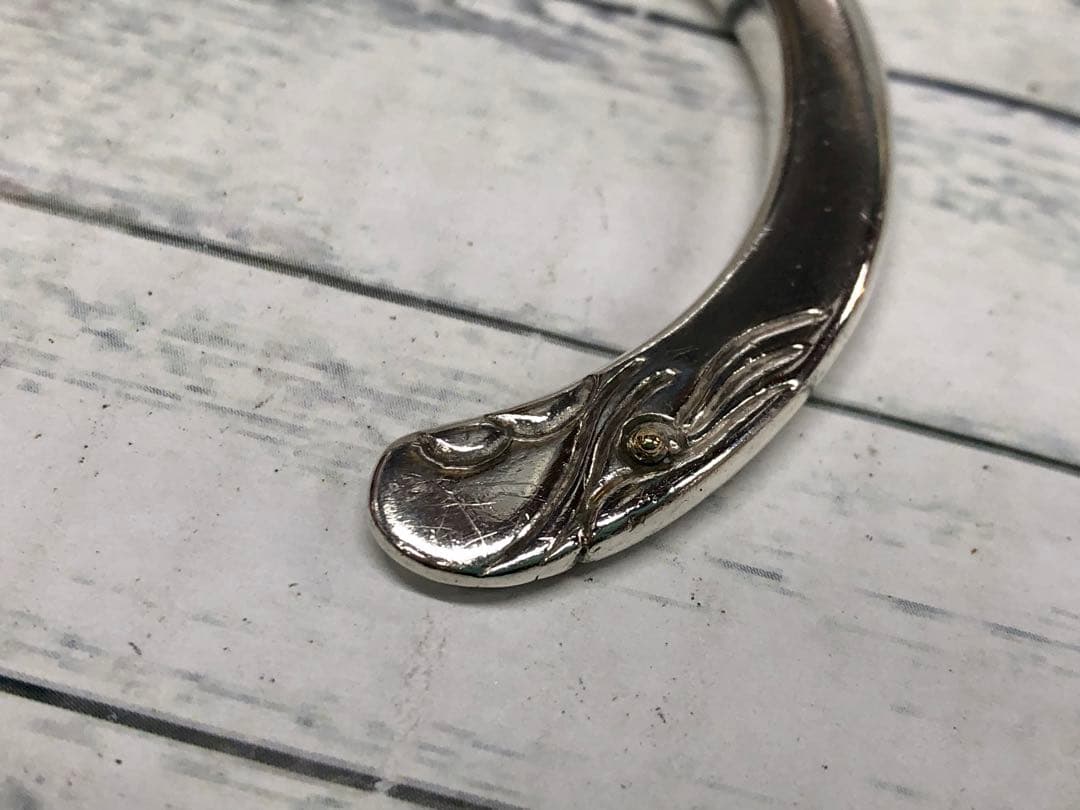 TADY&KING イーグルフェイスバングルプレーン 金目付き L　6543