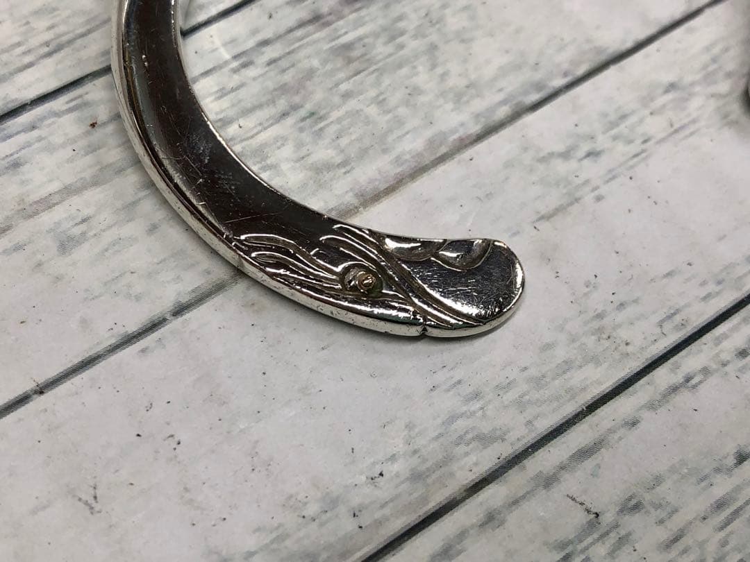 TADY&KING イーグルフェイスバングルプレーン 金目付き L　6543