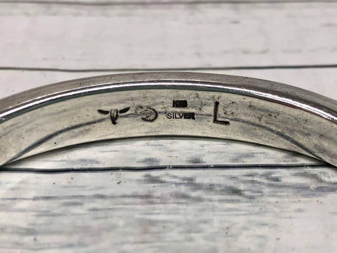 TADY&KING イーグルフェイスバングルプレーン 金目付き L　6543