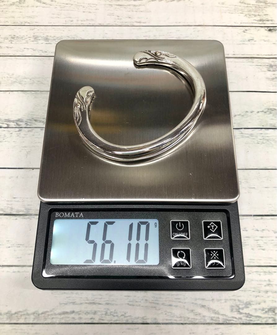 TADY&KING イーグルフェイスバングルプレーン 金目付き L　6543