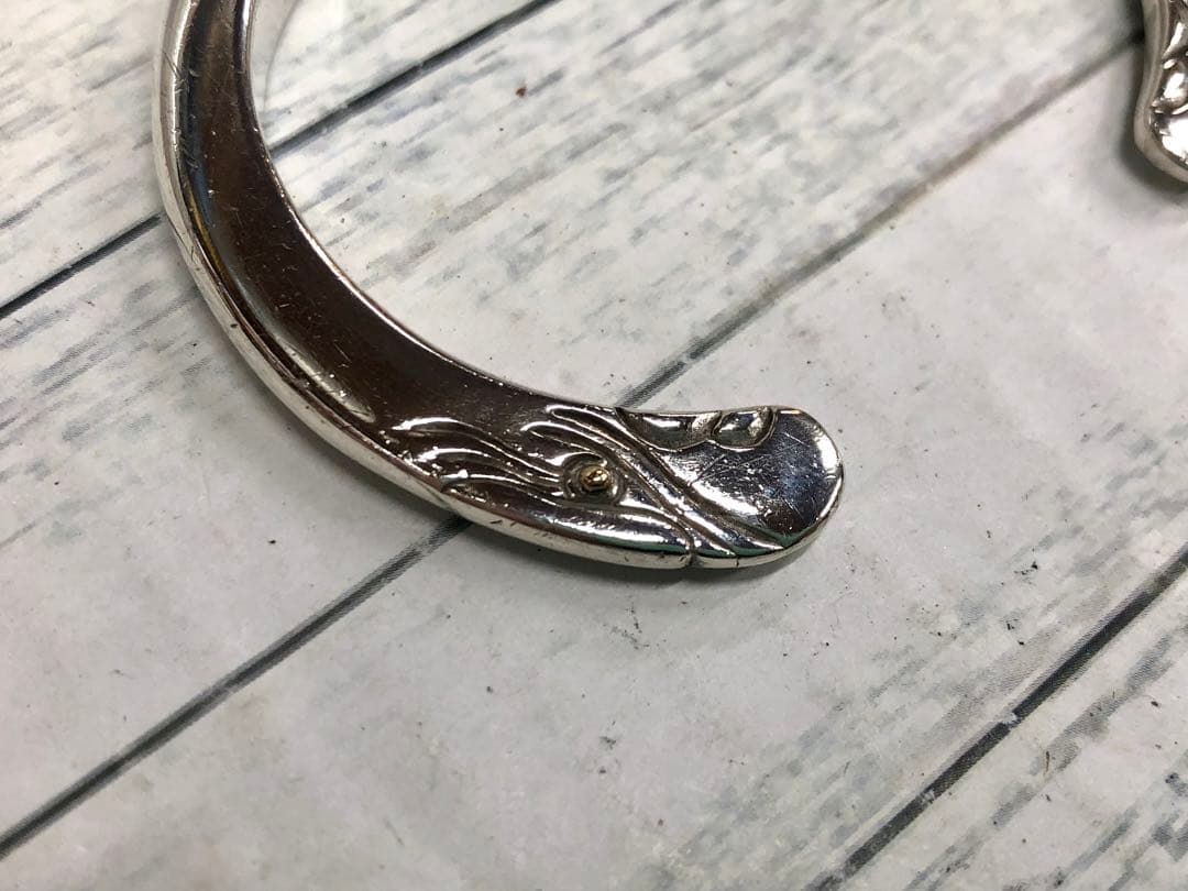 TADY&KING イーグルフェイスバングルプレーン 金目付き L　6543