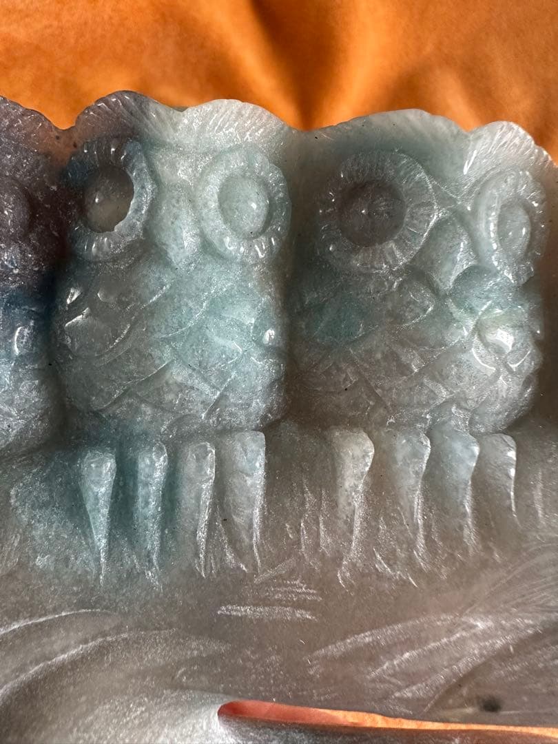 トロレアイト フクロウ 彫刻