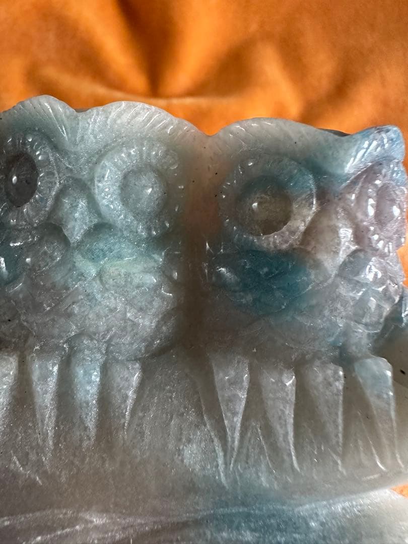 トロレアイト フクロウ 彫刻