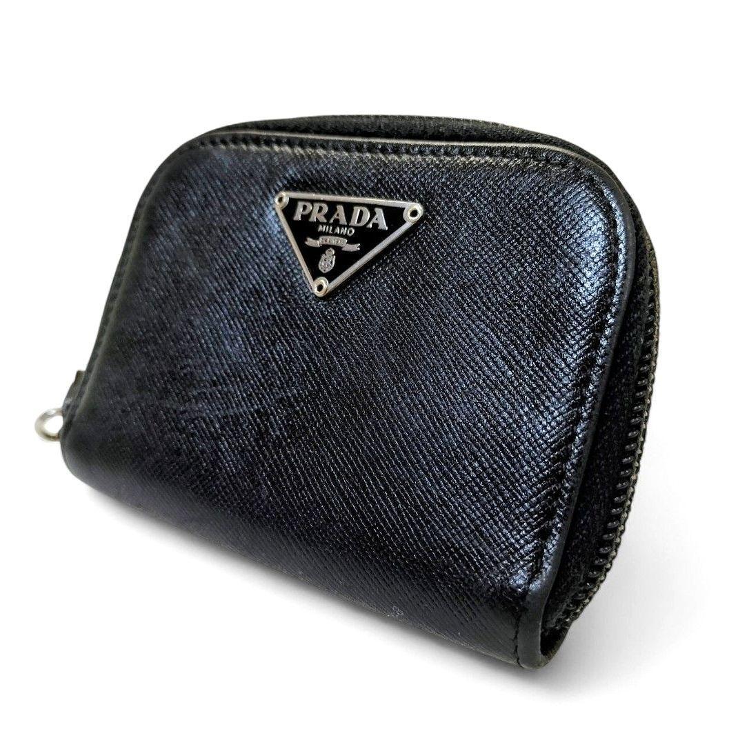 ケース サフィアーノ ラウンドファスナー 小銭入れ プラダ 三角ロゴ