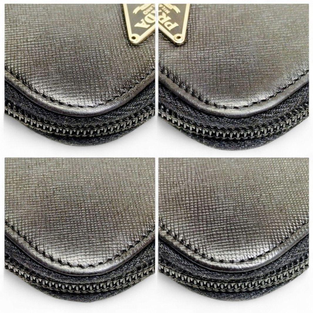 ケース サフィアーノ ラウンドファスナー 小銭入れ プラダ 三角ロゴ