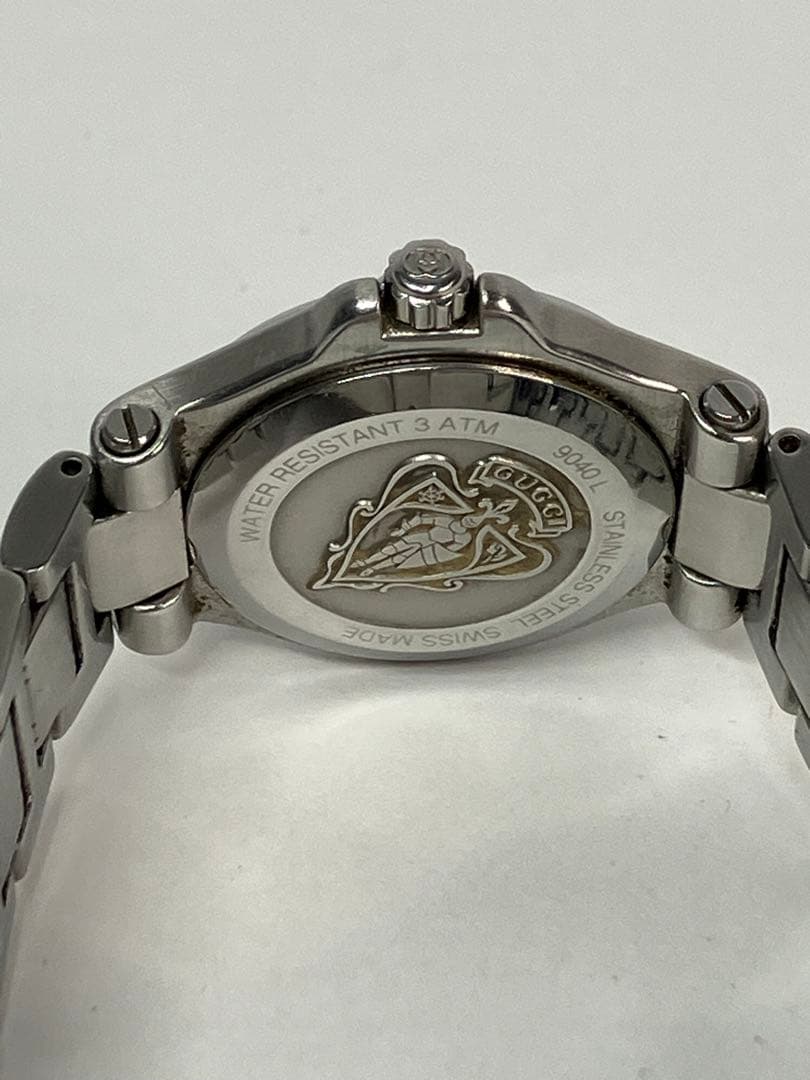 GUCCI グッチ 9040L 腕時計 ステンレス デイト 動作品　レディース