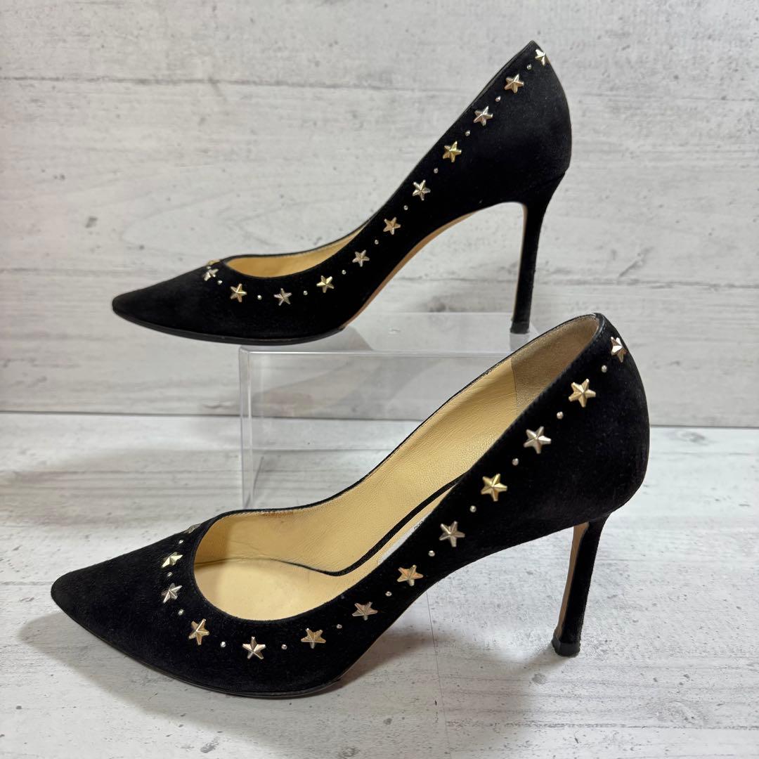 かわいい❤️おしゃれ❤️ジミーチュウ パンプス 黒 スエード 24.5