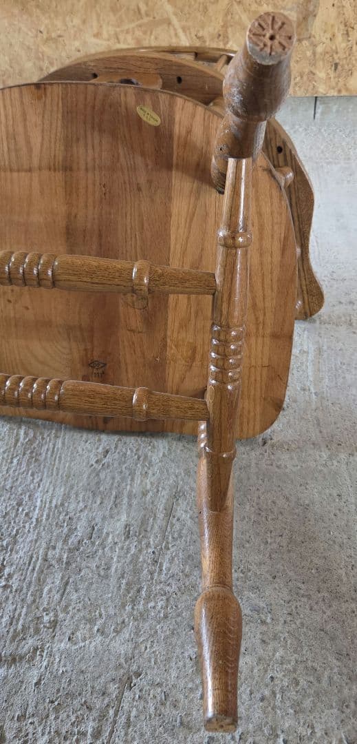 オーク材 スピンドルバック チェア