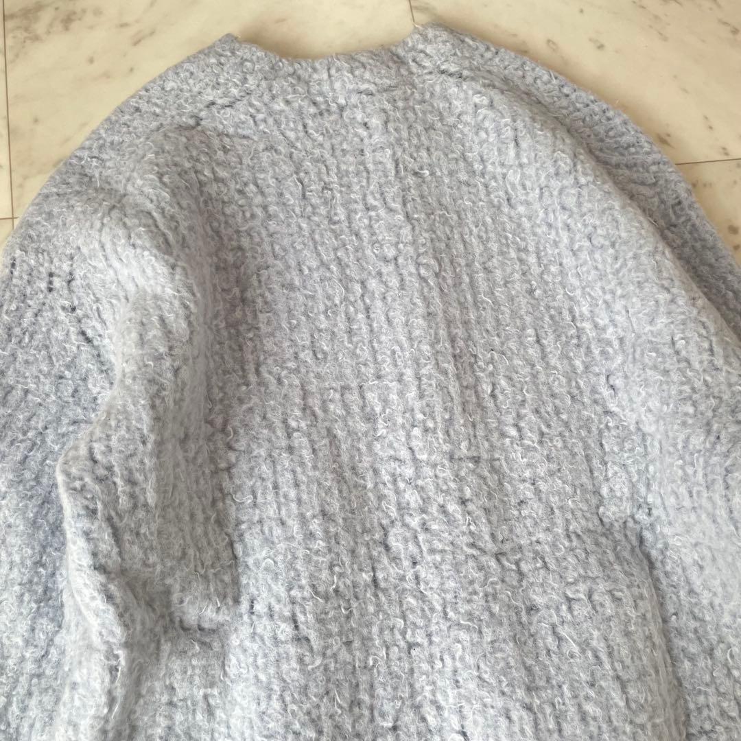 美品✨オーラリー MILLED WOOL MOLE KNIT ブルー
