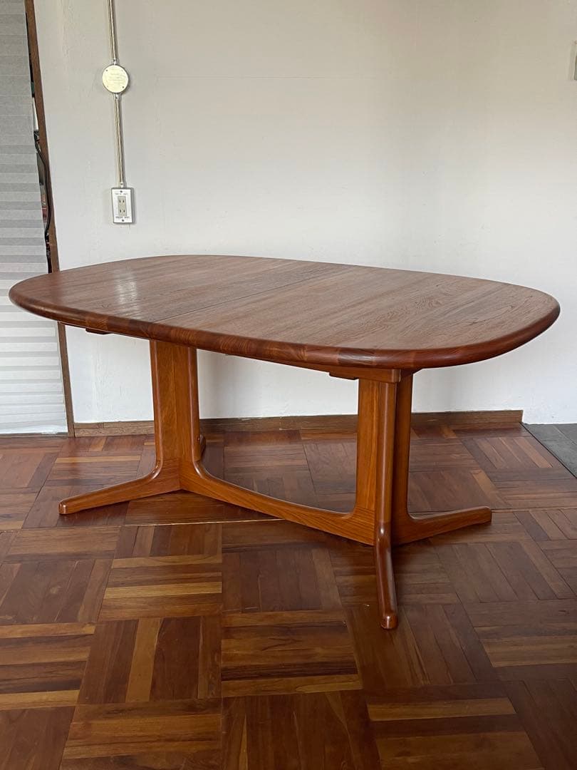 北欧 デンマークヴィンテージ チーク エクステンション ダイニング テーブル