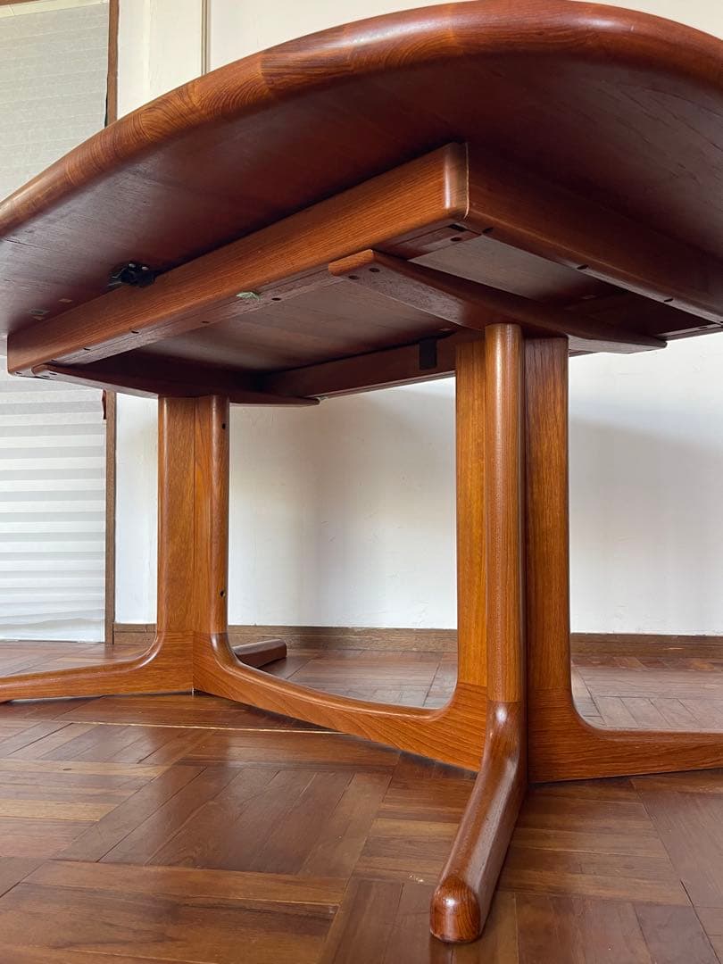 北欧 デンマークヴィンテージ チーク エクステンション ダイニング テーブル