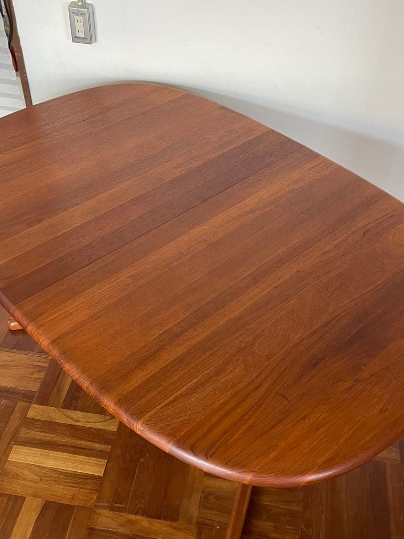 北欧 デンマークヴィンテージ チーク エクステンション ダイニング テーブル