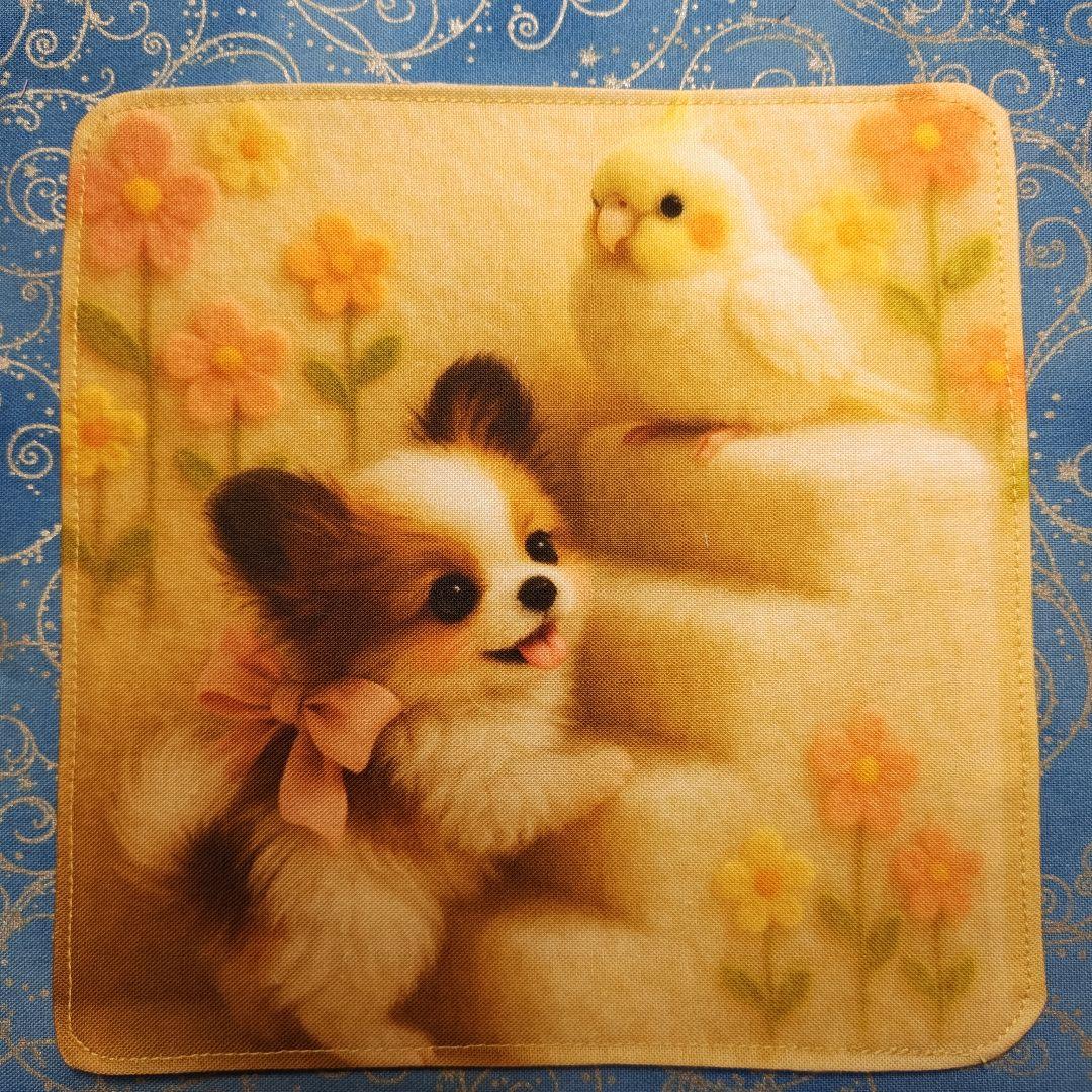 マーブル☆　ハンカチ　ワンにゃん柄　21枚