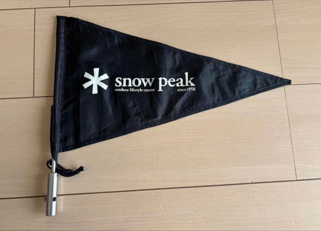 peak スノーピーク　タープフラッグ 黒 廃盤　ブラック　雪峰祭