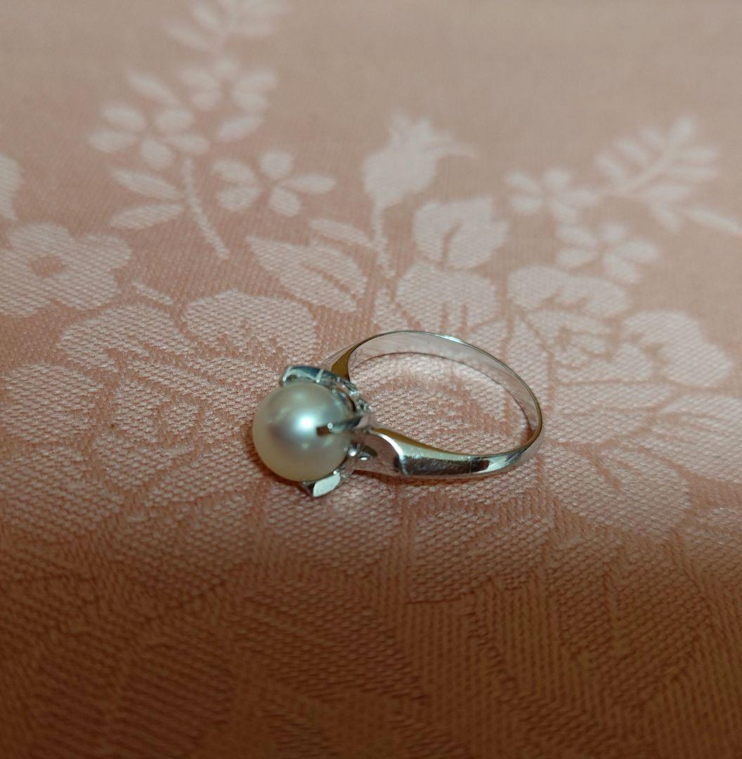 Pt900 パール リング