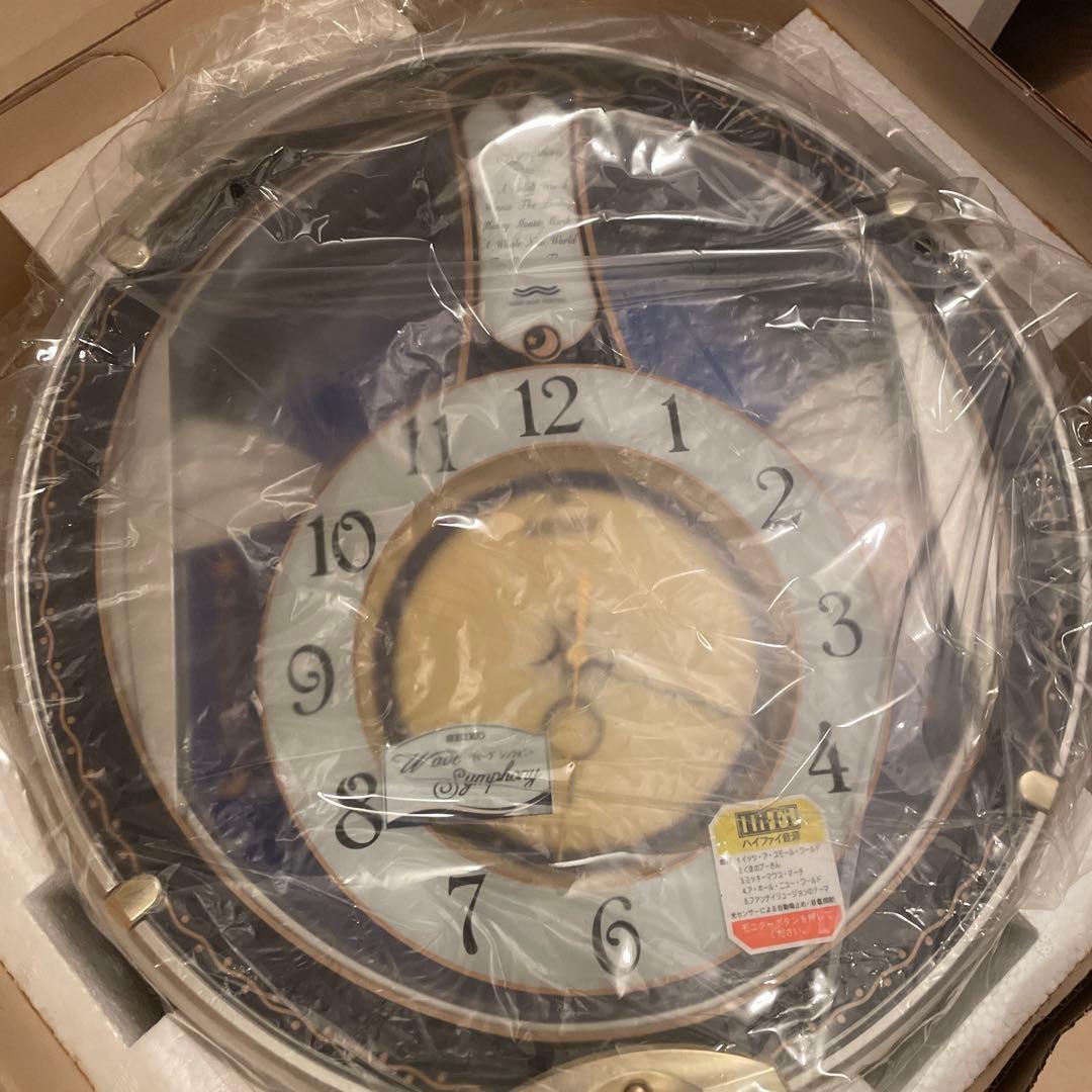 セイコー新品Symphony 音楽テーマ掛時計 直径約30cm