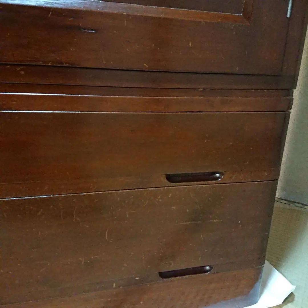 洋服タンス ワードローブ 古家具　天然木箪笥