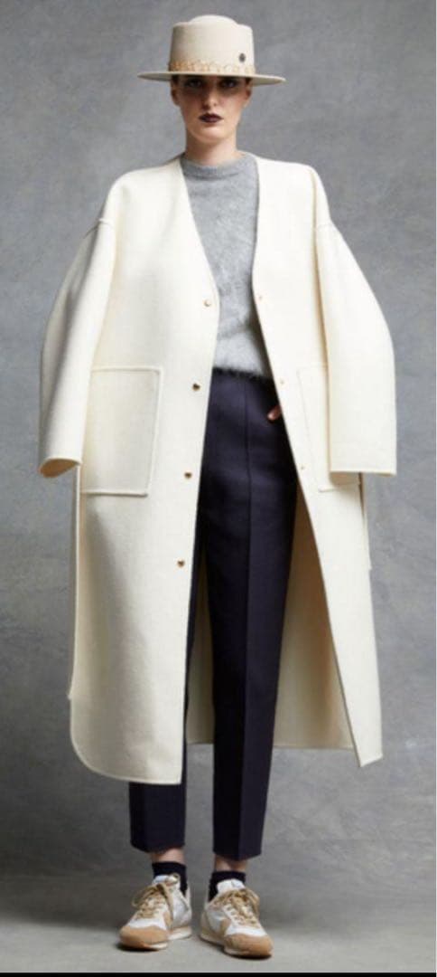 d*d様 最終価格✨極美品✨ドゥロワー リバーシブル ウール×シルク ベルト コ