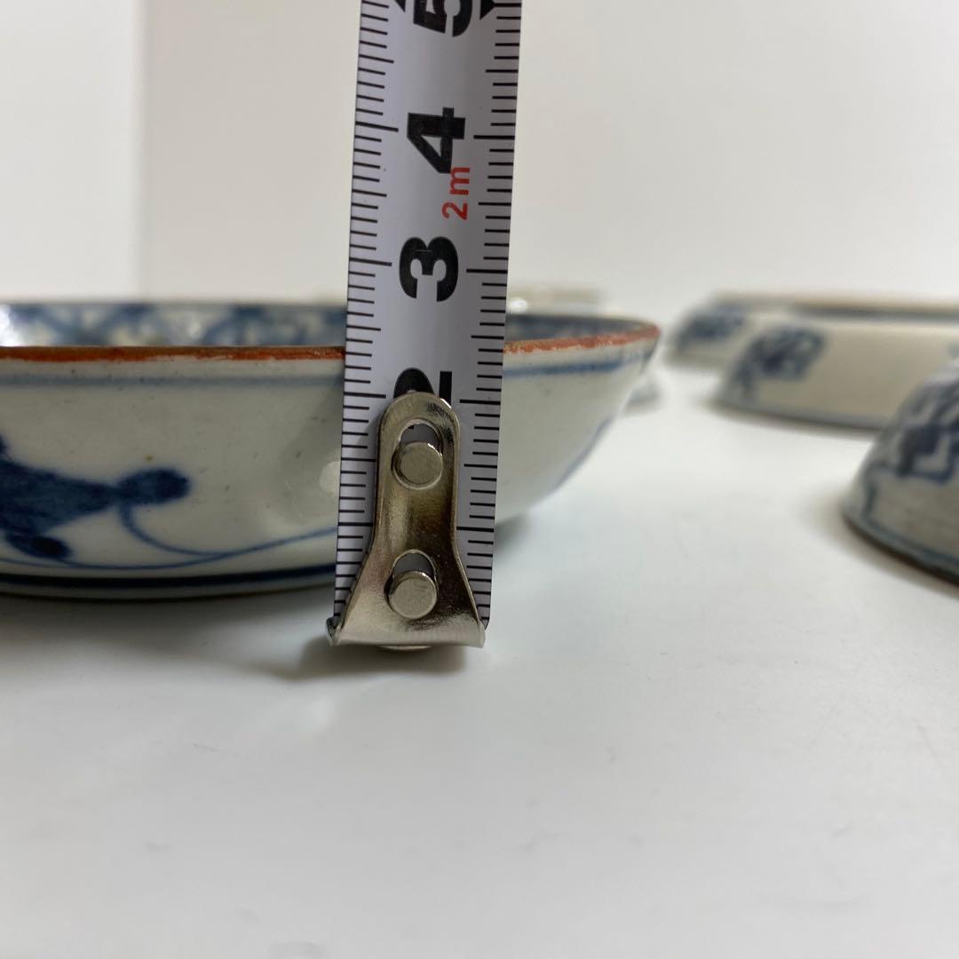 明治初期　九谷焼　17枚　幅11.5cm 東K7-1216①