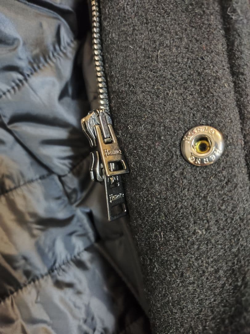 Herno スタンドカラーコート 46 ブラック