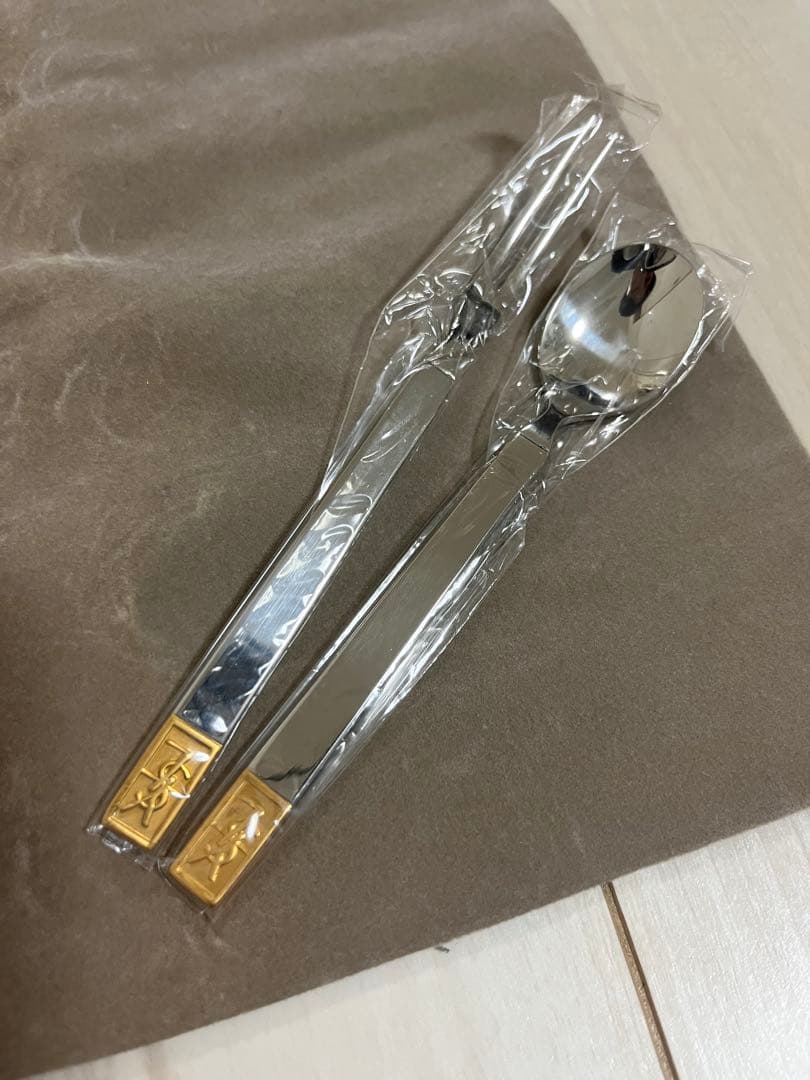 YSL イヴサンローラン カトラリー デザート スプーン ピック　各5本