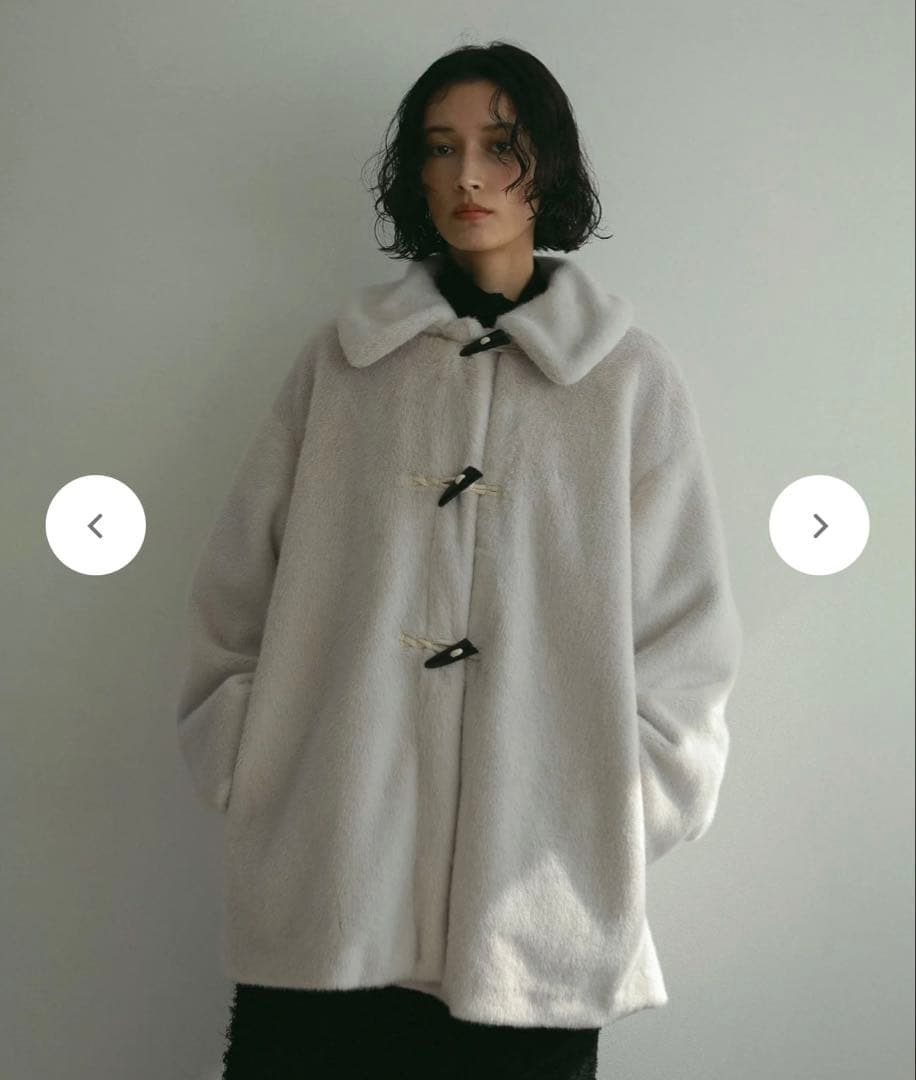 N WITH. エヌウィズ　ファーダッフルコート クリーニング済 前田希美