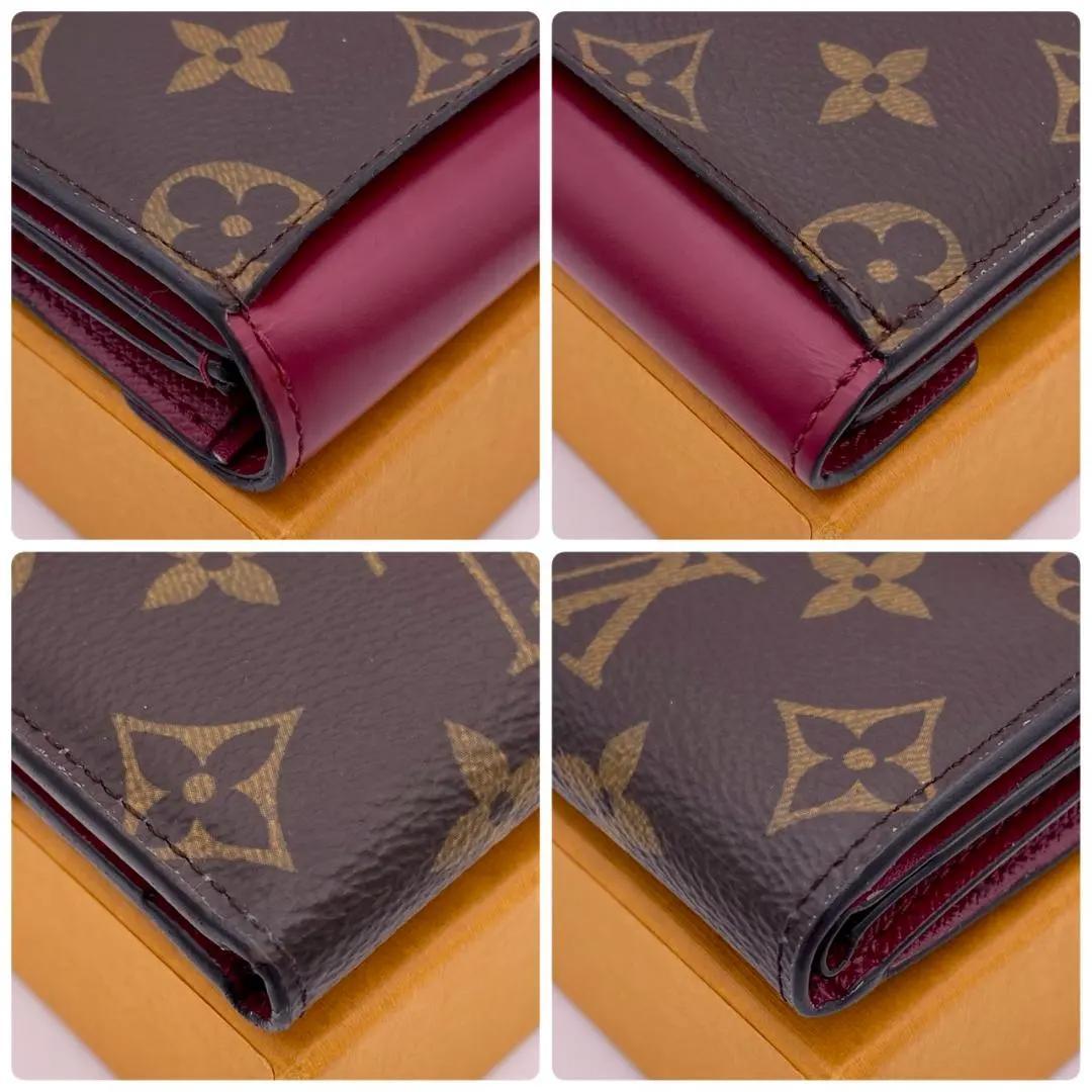 ルイヴィトン モノグラム ポルトフォイユ ゾエ フューシャ 三つ折り財布