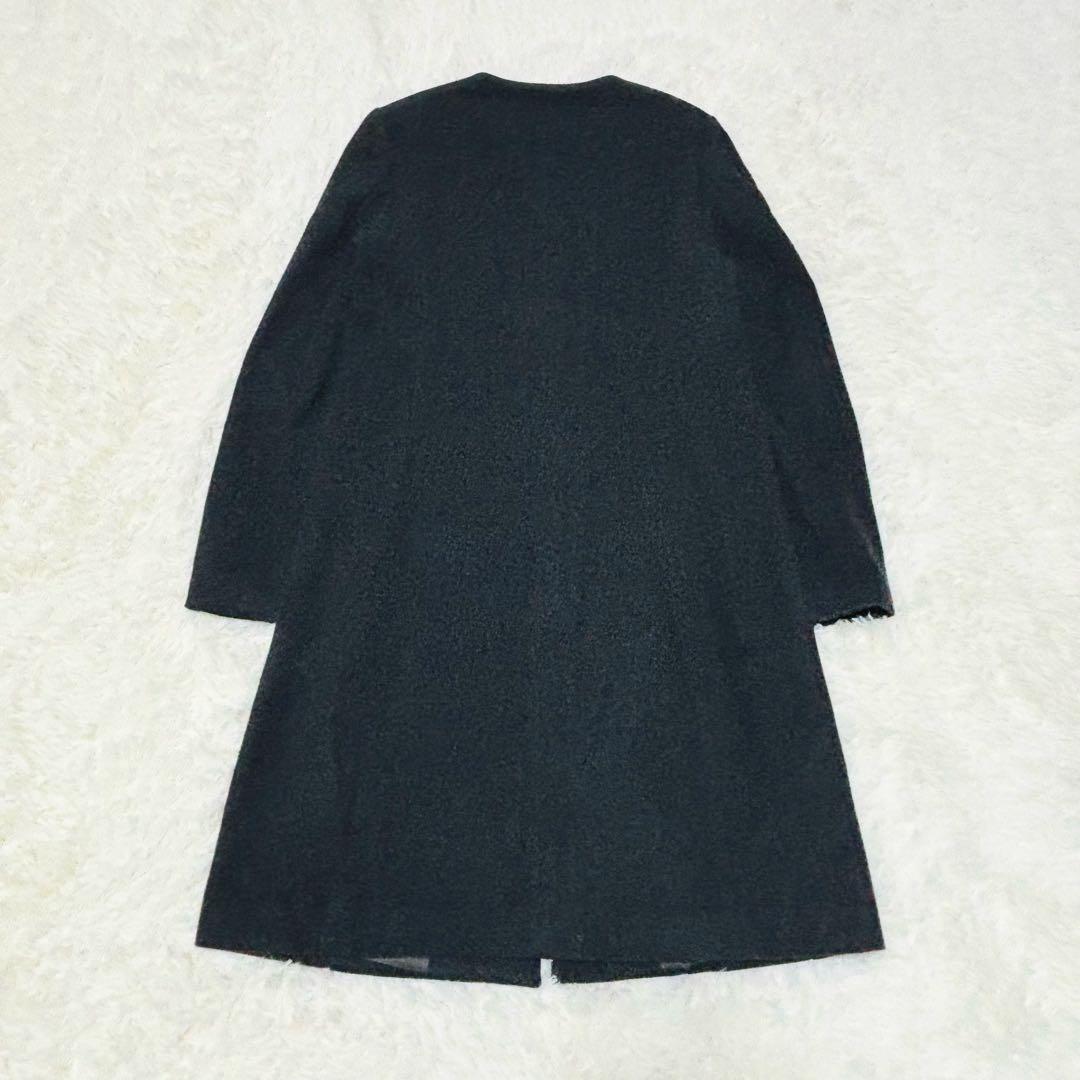 値下げ‼️Theory ロング ノーカラーコートALVIN MELT グレー