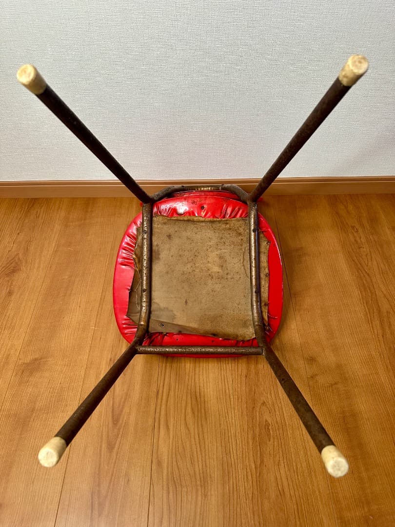 レトロポップ 食堂椅子 パイプ椅子