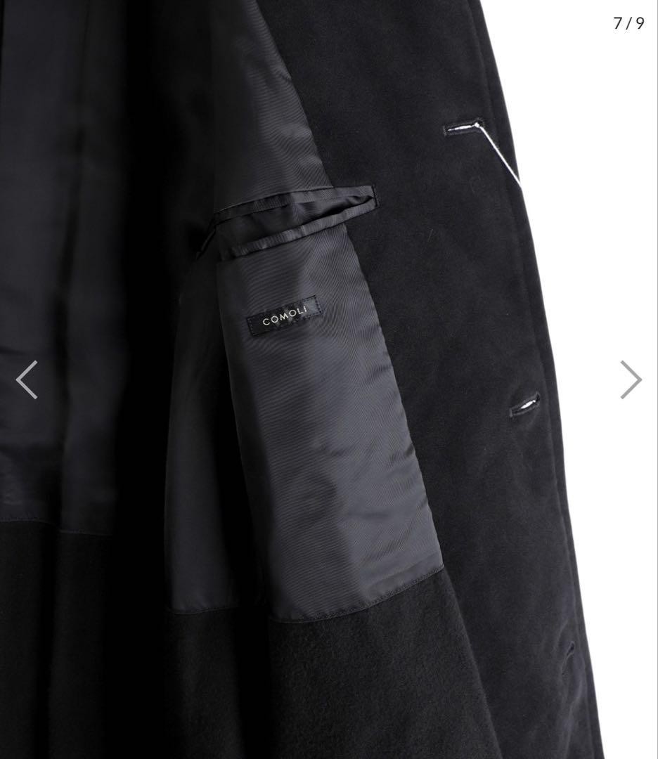 新品未使用 COMOLI モールスキンミリタリーコート サイズ2 ブラック