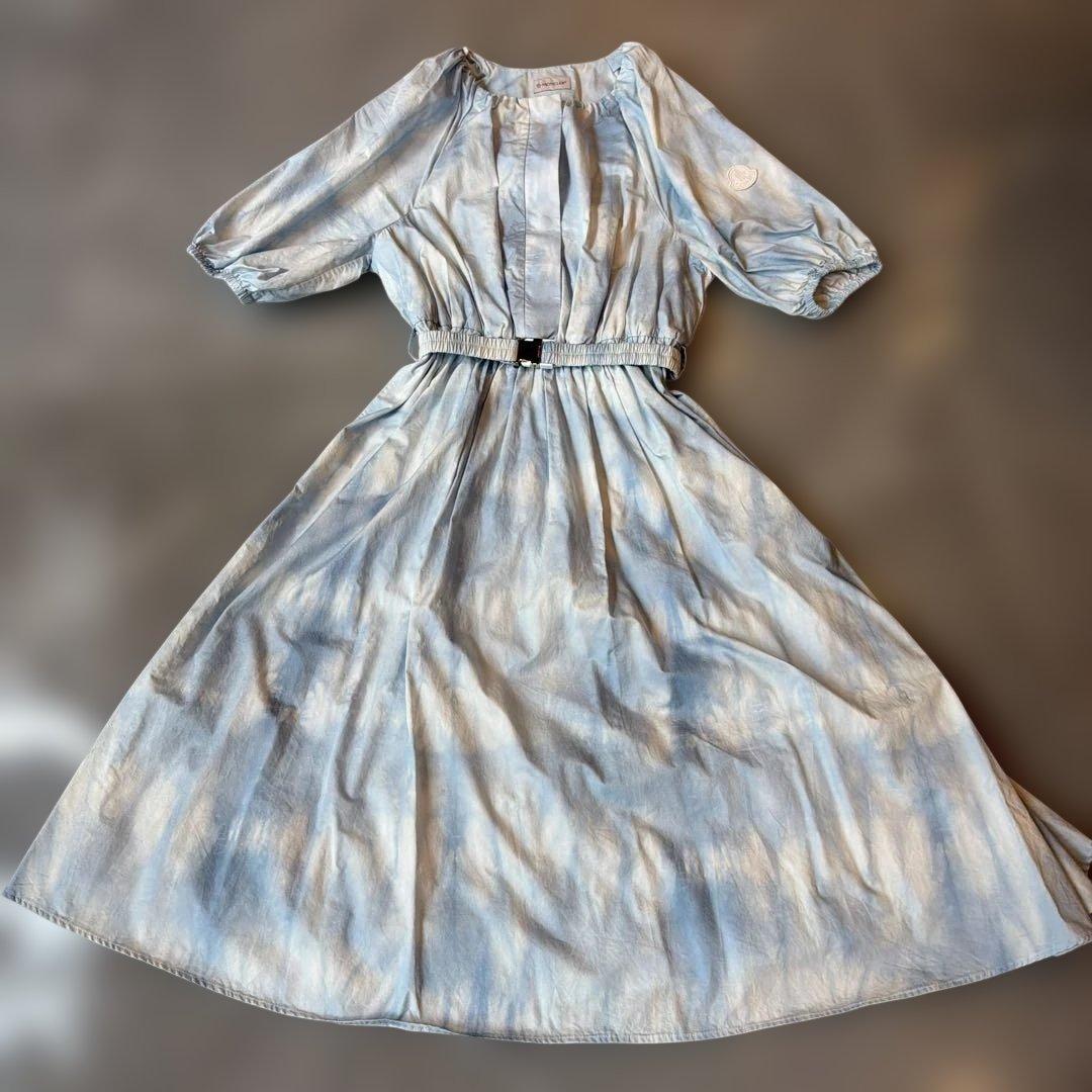 モンクレール　ブルー　青空のような　ワンピース