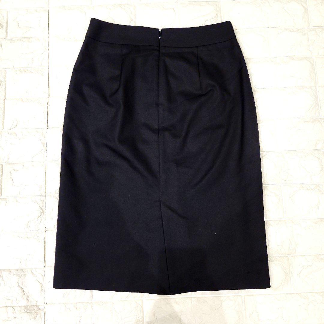 美品✨INDIVI パンツスーツ　スカート　３点セット　ブラック　リクルート　M