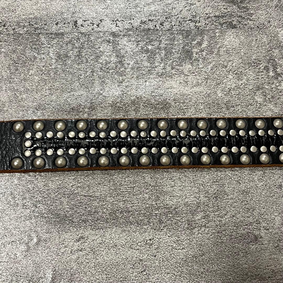 小物 y2k archive grunge leather belt