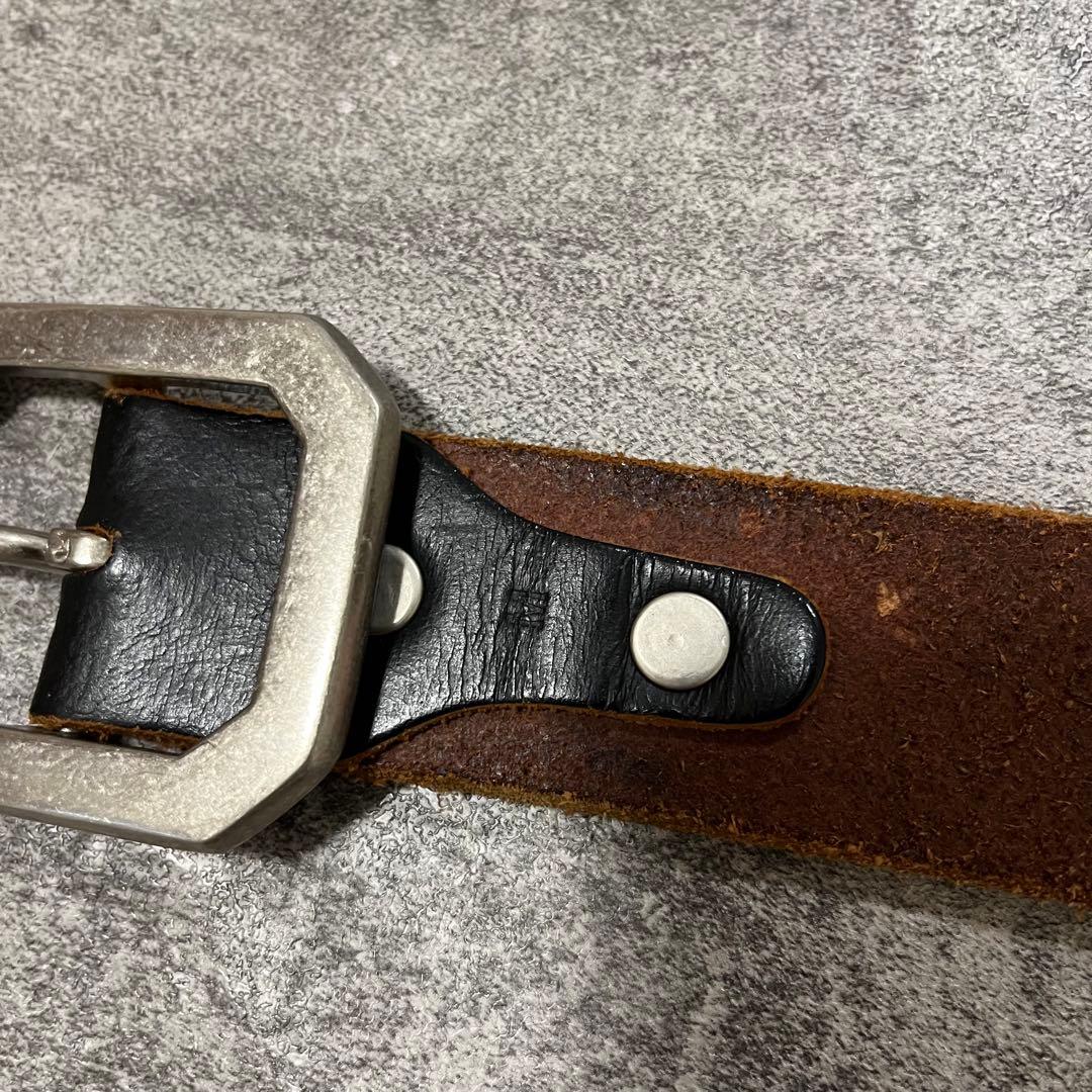 小物 y2k archive grunge leather belt