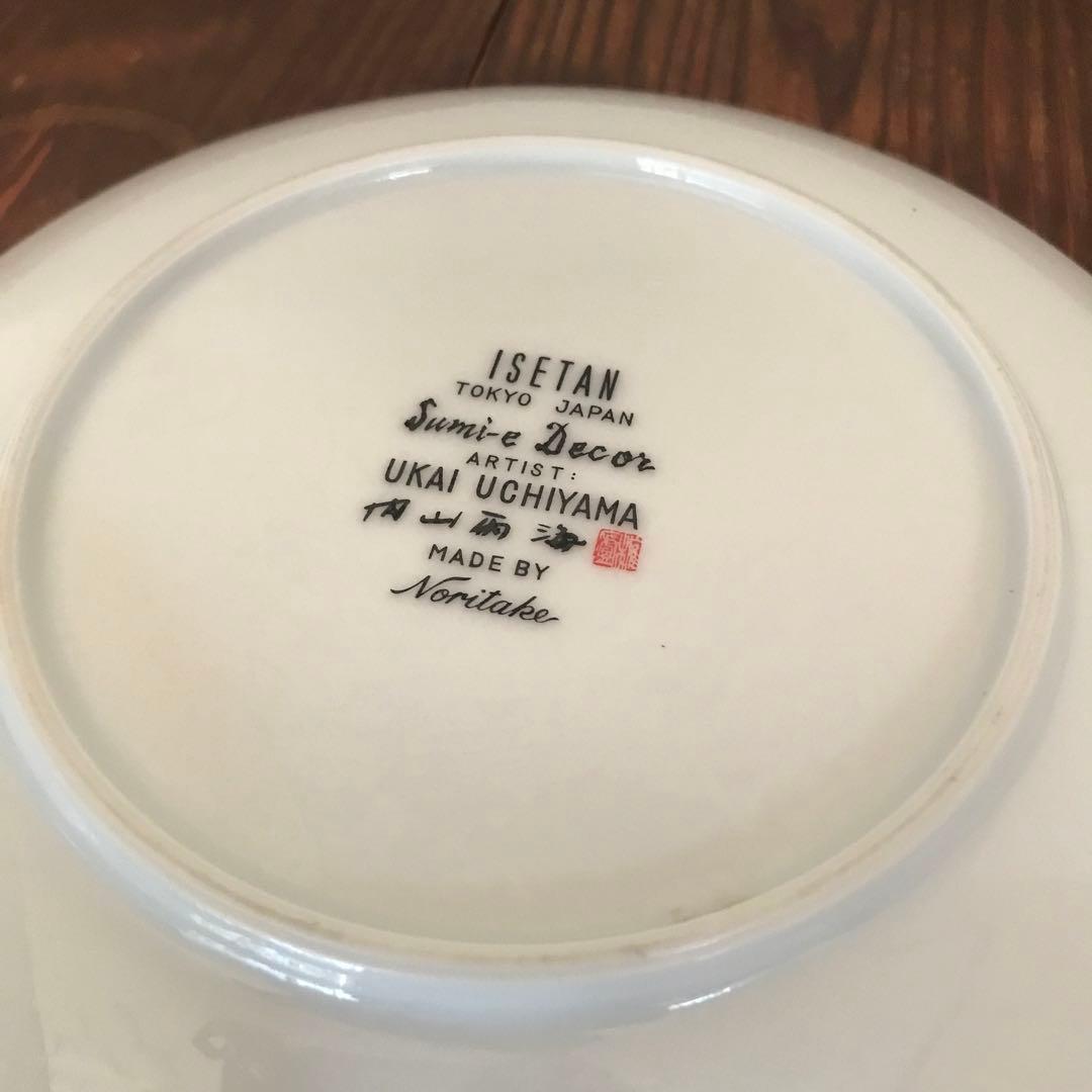 【希少】ISETAN ノリタケ 墨絵　内山雨海　皿　5枚セット