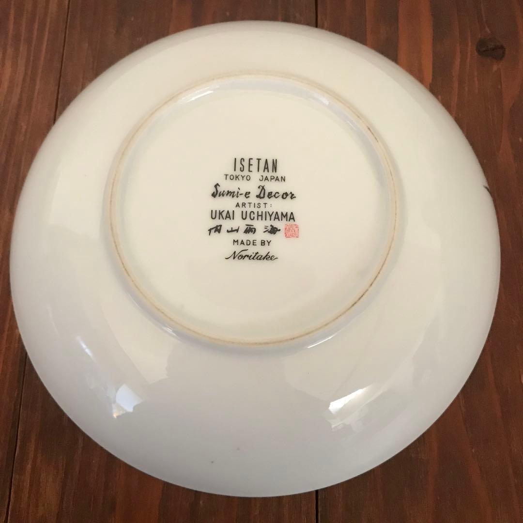 【希少】ISETAN ノリタケ 墨絵　内山雨海　皿　5枚セット
