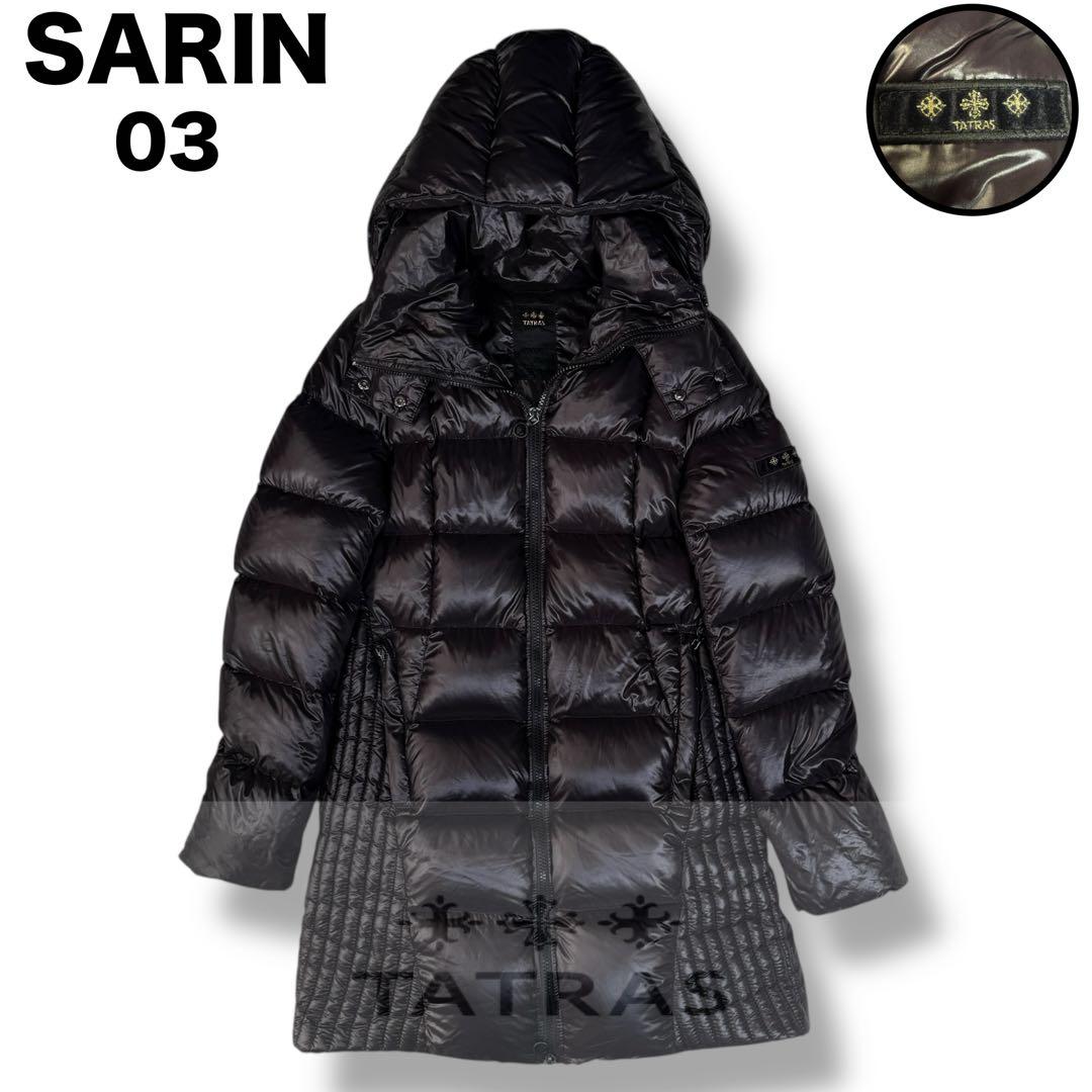 TATRAS SARIN 2way シャイニー ダウンコート ブラック L