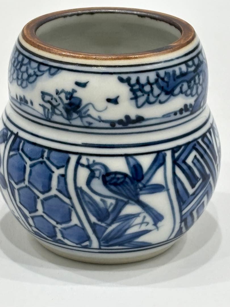 茶道具 祥瑞皆具 染付 白凰造 皆具 共箱