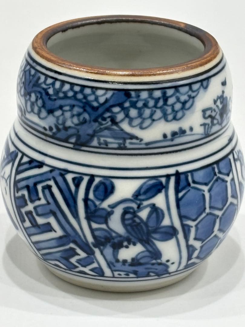 茶道具 祥瑞皆具 染付 白凰造 皆具 共箱