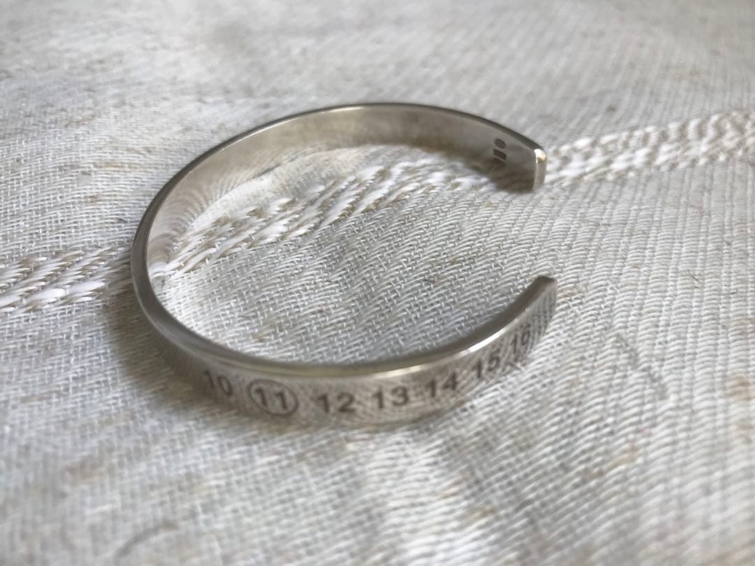 メゾン マルジェラ ナンバリング シルバー バングル 正規品